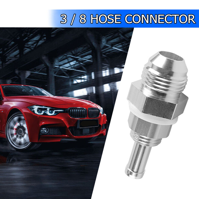 Male Flare Bulkhead to AN8 - 3/8 Hose Barb Fitting Car Fuel Tank Connector