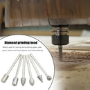 20pcs Diamond Grinding Heads 3mm Shank Mini Bit Set for Rotary Drill Tool