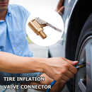 Car Pump Valve Clip Adapter Male-thread Brass Auto Supplies (Non-deflated)