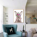 5D DIY Diamond Painting Embroidery Garland Rabbit Full Round Drill Rhinesto