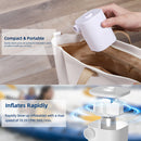 Electric Inflatable Air Pump for Air Beds Swimming Rings Boat Sofa (White)