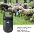 Animal Certificate Handheld Card Reader Pet ID Identification Chip Scanner Newly