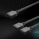 Female to Female 3528/5050 RGB LED Strip Light Connector Cable (1 to 2) Newly