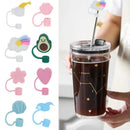 Proof Drinking Dust Cap Cartoon Plugs Cover Cup Accessories Silicone Straw Plug