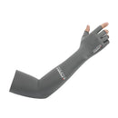 Ice Arm Sleeves Unisex UV Protection 2 Finger Arm Cover (Half Finger Gray) Newly