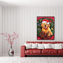 Full Round Drill DIY 5D Diamond Painting Christmas Dog Ornament Picture Kit