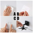 360 Degree Rotating & 180 Degree Tilt Kitchen Hook Rack 6-Claw (White)