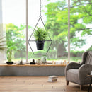 Hanging Flower Pot Hanger Chain Iron Planter Basket Holder Home Decor (B) Newly