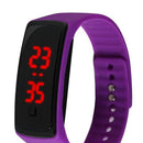 Fashion LED Watch Candy Color Silicone Wristband Sport Bracelet Digital Display