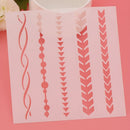 Baking Accessories Fondant Stencil Spraying Die Cake Cookie Mold Embossing