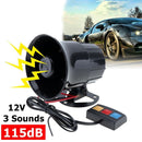 Van Truck Emergency Sound Amplifier 12V 30W 3 Sounds Speaker for Motorcycles