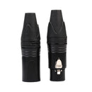 1 Pair XLR 3Pin Male Female DIY Audio Cable Connectors Solder Plug (Black) Newly