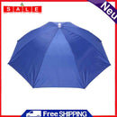 5pcs Outdoor Sunscreen Anti-Rain Elastic Band Head Umbrella Hat (Royal Blue)