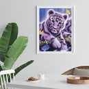 5D DIY Diamond Little Tiger Full Round Drill Mosaic Art Rhinestone Picture