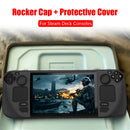 Anti Slip Game Console Back Case with Thumb Stick Caps Kits for Valve Steam D