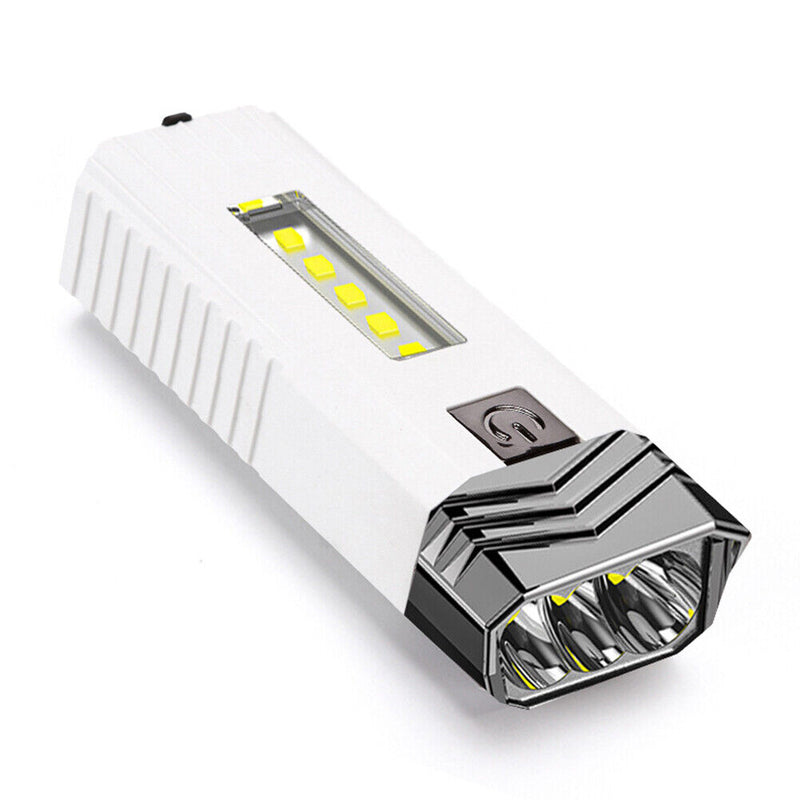 LED COB Flashlight 500LM USB Charging Waterproof Lighting Torch Lamp Campin