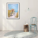 5D Diamond Painting Field Bike Full Round Drill DIY Art Mosaic Home Picture Kit