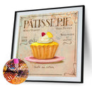 5D DIY Diamond Painting Pastry Full Round Drill Mosaic Art Picture of Rhinest