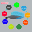 Sports Sun Visor Hat Long Soft Brim Breathable Sweatband Cap for Marathon Tennis
