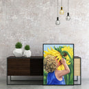 Sunflowers Girl Oil Painting By Numbers DIY Frameless Art Picture On Canvas