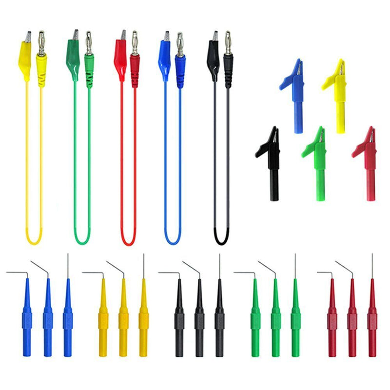 Durable Multimeter Test Lead Kit Test Probe Set U-shaped Plug Test Tools Set