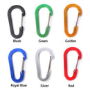 6pcs Outdoor Camping Carabiner Climbing Quick Hanging Buckle (Royal Blue)