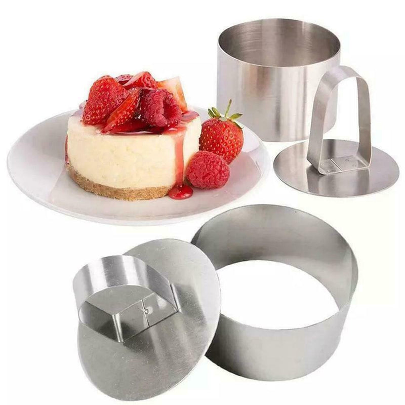Round Mousse Mould Cake Steel Ring Pastry Mold Baking TOP Tool S8P1