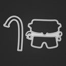 2pcs DIY Swimming Tools Cutting Die Scrapbook Embossing Metal Stencil Craft