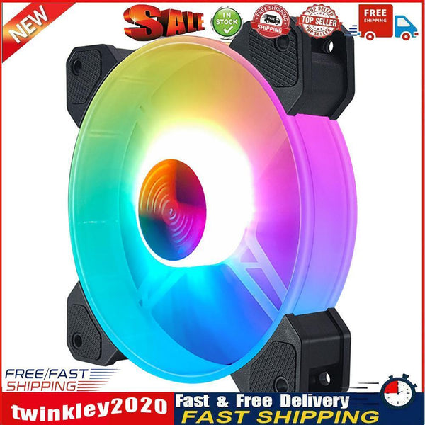 COOLMOON 12cm PC Case Fan Chassis CPU 5V 3Pin ARGB PWM Cooling Radiator Newly