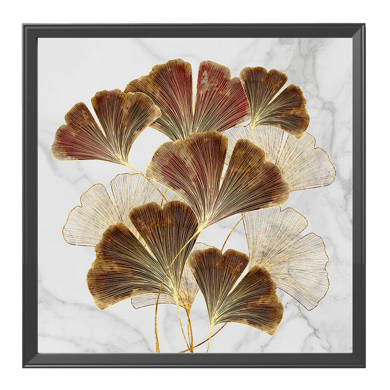 Ginkgo Leaf Stamped Cross Stitch Kits 11CT Printed Embroidery DIY Handmade Cr
