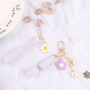Key Chain Decoration Keychain Bag Pendant Sunflower Keychain Ribbon Keychains