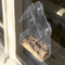 Plastic Window Bird Feeder, Transparent, Suction Cup, House Shape Birdfeeders