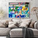 Diamond Painting 5D DIY Pool Dog Full Round Drill Rhinestone Picture Kit