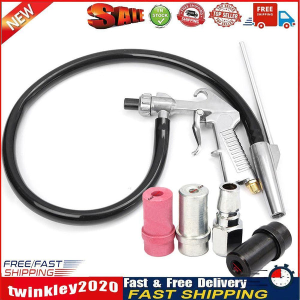 Sandblasting Spray Gun with Nozzles Pneumatic Sandblaster Power Tools Kit Newly
