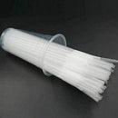 Long Transparent Party Extra Flexible Drinking Bendy L6C0 100pcs Straws T3Z5