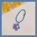 Purse Pendant Cute Color Flower Pendant Key Ring Decorations Plastics Keychain