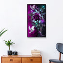 Full Drill Round Rhinestone Drawing DIY 5D Mosaic Cross Rose Painting Kit G