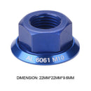 1pc Drum Hub Nuts M10 Fixed Gear MTB Road Folding Bike Screw Bolt (Blue) Newly