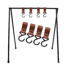Outdoor PU Leather Hook Camp Hiking Clothes Storage Hanger Holder (4pcs) Newly
