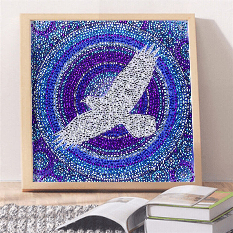 5D Full Special Shaped Drill Wall Picture DIY Flying Doves Diamond Painting Set