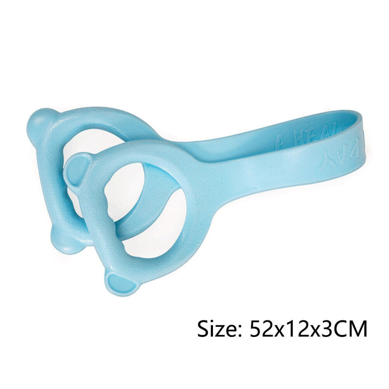 Yoga Fitness Resistance Band 8 Word Chest Expander Exercise Rope (Blue)