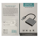 USB to HDMI-Compatible VGA 3.5mm Audio Adapter 3 in 1 Converter for Computer TV