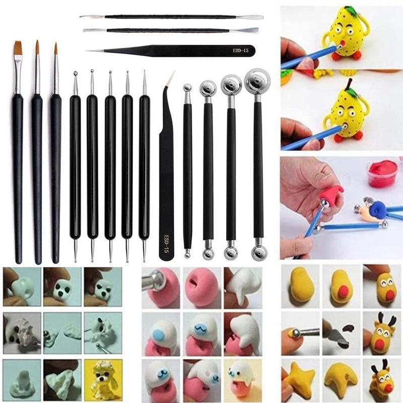 DIY Pill Stick Sculpture Tweezers Ceramic Tool Clay Tool Point Drill Pen