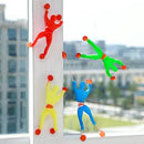 Kids Mini Flexible Vent Gift Flip Sticky Wall Climb Men Somersault