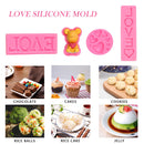 Fondant Moulds 4 Piece Fondant Jelly Foam Dessert Cake Topper Making Molds