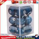 12pcs Christmas Decorative Ball Set Tree Pendant Balls Ornaments (Blue) Newly