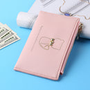 Women Fashion Multi-slot Card Case Ladies Casual PU Leather Mini Purse Wallet