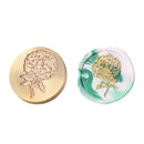 Grass Flowers Copper Stamps Head w/o Handle Craft Gifts Wax Sealing Stamp Hea
