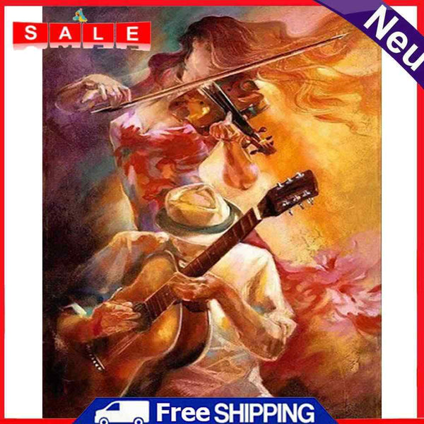 Violin Playing Oil Paint By Numbers Wall Art Posters Craft Gift Home Decor Kit