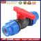 Two-way Ball Valve Plastic for Garden Irrigation PE Pipe Fittings Fish Tank T